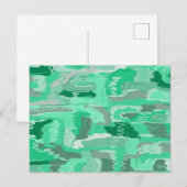 Mint Greenery Abstrakt Postkarte (Vorne/Hinten)
