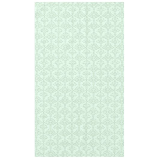 Mint-grüne Blumendörfchen Tischdecke (Vorderseite)