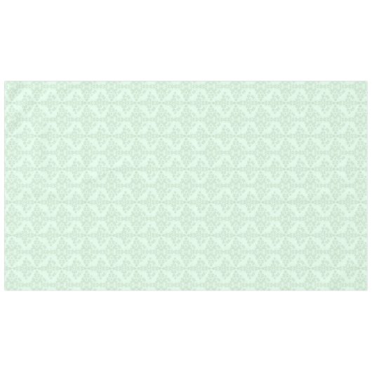 Mint-grüne Blumendörfchen Tischdecke (Vorderseite (Horizontal))