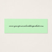 MINT GRÜNE Erinnerung Beilage - Einleitung (Rückseite)