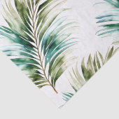 Mint grüne tropische Blätter Seidenpapier (Detail)