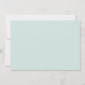 Mint Heart Kalender Hochzeit speichern Sie das Dat Save The Date (Rückseite)