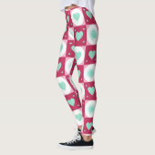 Mint Hearts & Retro Stars Leggings (Links)