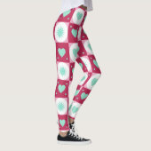 Mint Hearts & Retro Stars Leggings (Rechts)