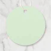 Mint Herbal Tea Business Tag Geschenkanhänger (Rückseite)