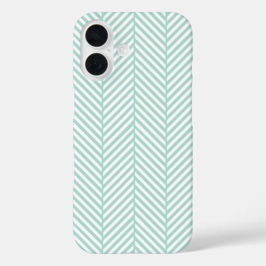 Mint Herringbone Case-Mate iPhone Hülle (Rückseite)