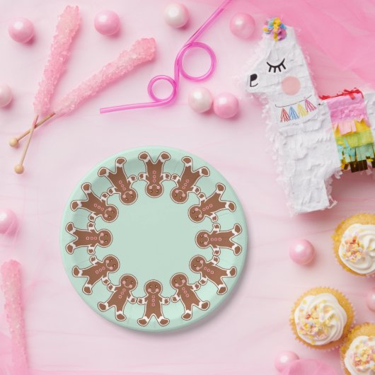 Mint Holiday Gingerbrot Boys Paper Teller (Party)