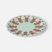 Mint Holiday Gingerbrot Boys Paper Teller (Schrägansicht)