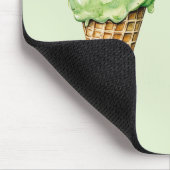 Mint Ice Cream Gelato Birthday  Mousepad (Ecke)