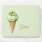 Mint Ice Cream Gelato Birthday  Mousepad (Vorne)