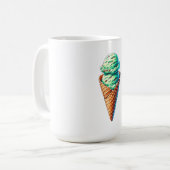 Mint ice cream kaffeetasse (Vorderseite Links)