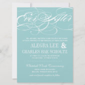 Mint je nach Chalkboard Einladung (Vorderseite)