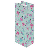 Mint Jolly Baubles Weinbeutel Geschenktüte Für Weinflaschen (Rückseite Schrägansicht)