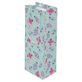 Mint Jolly Baubles Weinbeutel Geschenktüte Für Weinflaschen (Vorderseite Schrägansicht)