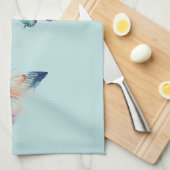 Mint Joy erhebt sich vom Soul Butterfly Geschirrtuch (Viertel Falte)