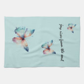 Mint Joy erhebt sich vom Soul Butterfly Geschirrtuch (Horizontal)
