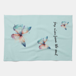 Mint Joy erhebt sich vom Soul Butterfly Geschirrtuch