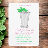 Mint Julep Bourbon Balls Pferderennen Derby Day Einladung