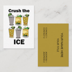 Mint Julep Cocktail Crush The Ice  Visitenkarte