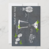 Mint Julep Cocktail Einladung (Vorderseite)