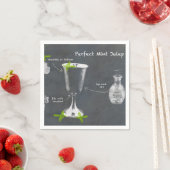 Mint Julep Cocktail Serviette (Beispiel)