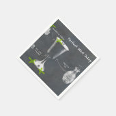 Mint Julep Cocktail Serviette (Ecke)