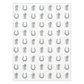 Mint Julep Cocktails and Horseshoes Derby Party Tischdecke (Vorderseite)