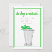 Mint Julep Derby Cocktail Party Einladung (Vorderseite)