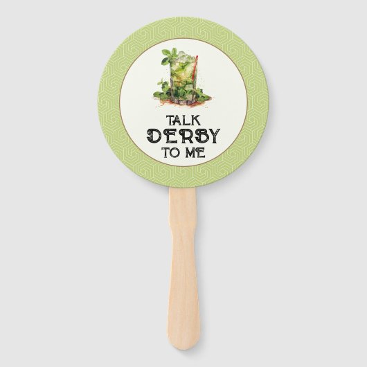 Mint Julep Derby Fächer (Vorderseite)