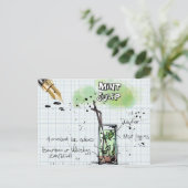 MINT JULEP DERBY PARTY EINLADUNG POSTKARTE (Stehend Vorderseite)