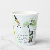 MINT JULEP DERBY PARTY PAPIER CUP PAPPBECHER (Rückseite)