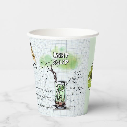 MINT JULEP DERBY PARTY PAPIER CUP PAPPBECHER (Vorderseite)
