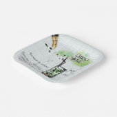 MINT JULEP DERBY PARTY PAPIERPLATTE PAPPTELLER (Gewinkelt)