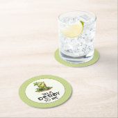 Mint Julep Derby Runder Pappuntersetzer (Vor Ort)
