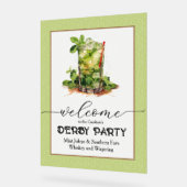 Mint Julep Derby Willkommen Acrylschild (Winkel)