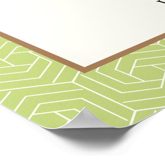 Mint Julep Derby Willkommen Poster (Ecke)