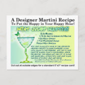 Mint Julep Martini Rezept Postkarte (Vorderseite)