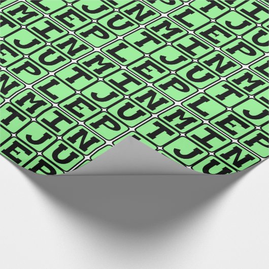 Mint Julep, Minty Beverage Geschenkpapier (Ecke)