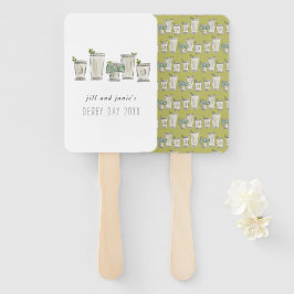 Mint Julep Pferderennen Derby Day Fächer