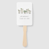 Mint Julep Pferderennen Derby Day Fächer (Vorderseite)