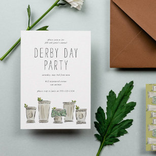 Mint Julep Pferderennen Derby Day Party Einladung