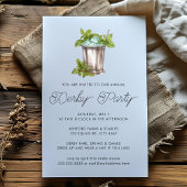 Mint Julep Pferderennen Derby Day Party Einladung
