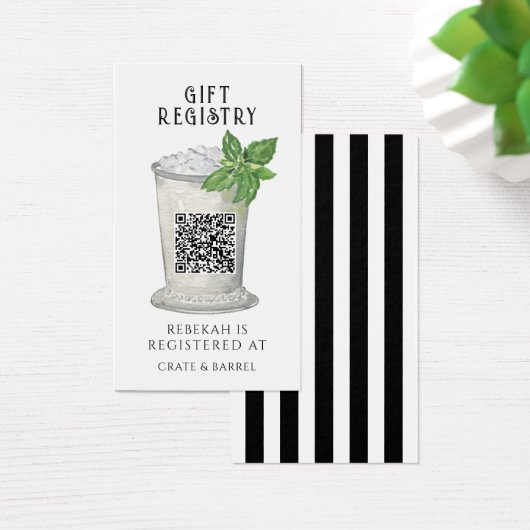 Mint Julep | QR Code Geschenkkarte (Schreibtisch)