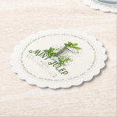 Mint Julep Recipe Derby Party Modern Watercolor Untersetzer (angewinkelt)