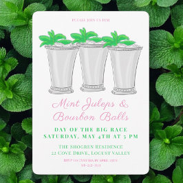 Mint Juleps Bourbon Balls Pferderennen Derby Day Einladung