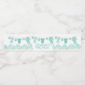 Mint Kleine Kleiderdusche Wasserflaschenetikett (Einzelnes Label)