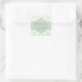 Mint Lace Doily Danke, dass Sie Aufkleber nennen (Tasche)