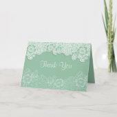 Mint Lace Wedding - Danke (Vorderseite)