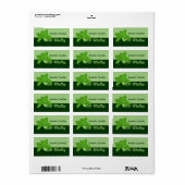 Mint Leaf Labels Adressaufkleber (Vorne)