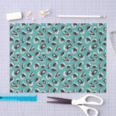 Mint Leopard Tierdruck-Muster Seidenpapier (Handwerk)